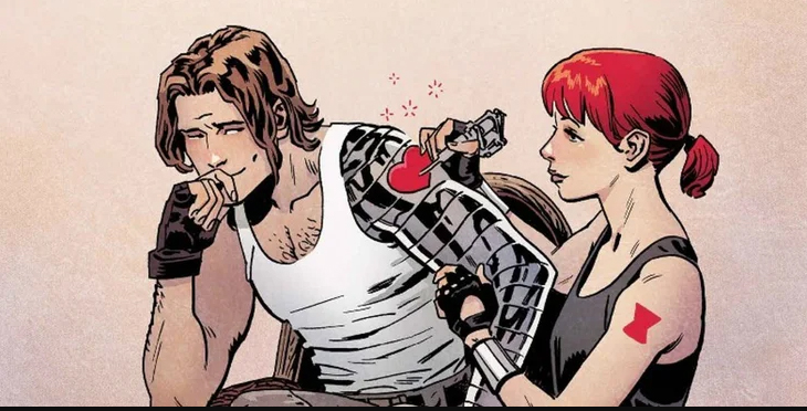 Black Widow y Winter Soldier