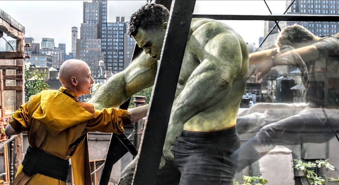Originalmente así sería el encuentro de Hulk y La Ancestral en Endgame