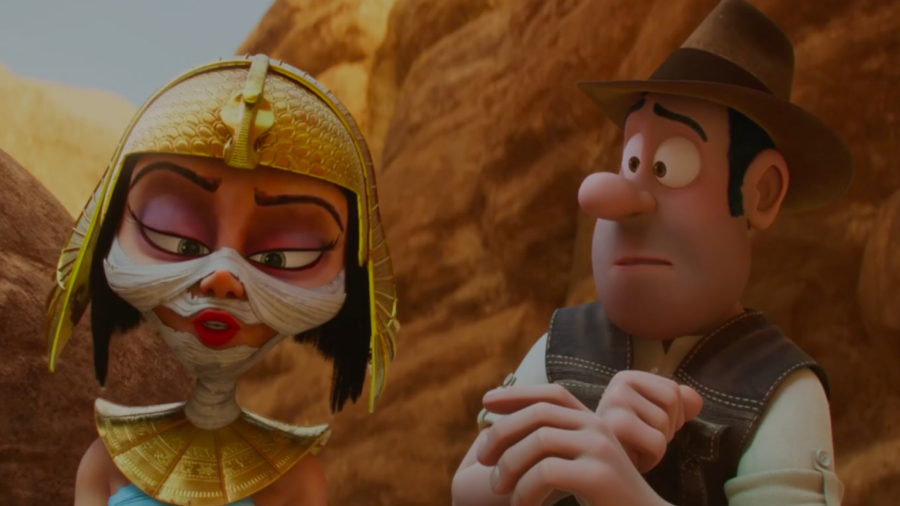 Tadeo Jones y la princesa egipcia Ramona en Egipto 