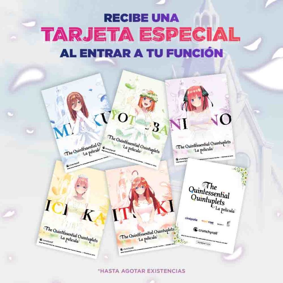 The Quintessential Quintuplets Movie” confirma su estreno en Perú con  tráiler oficial, Las Quintillizas, Crunchyroll, Anime, Gotoubun no  Hanayome, SALTAR-INTRO